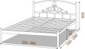 КАССАНДРА - металлическая кровать ТМ МЕТАЛЛ-ДИЗАЙН (фото 6 из 6)