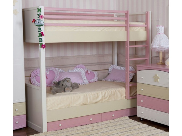 ROSE DREAMS - двухъярусная кровать ТМ MY-BABY (Украина)