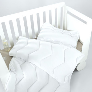 Детский набор COMFORT зигзаг/белый: одеяло всесезонное 100х135 и подушка 40х60 - ТМ ИДЕЯ 8-29611 (4820227286256)