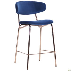 ALPHABET C GOLD/ROYAL BLUE - барный стул ТМ AMF (545707)