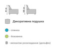 ЭТРО 2510/2501 - диван нераскладной с 1 боковиной 189 см TM DANIRO (Украина) (фото 2 из 3)