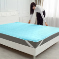 Наматрасник №1725 ECO LIGHT BLUE (Silk) (обычный на резинке по углам) - ТМ MIRSON (Украина) (фото 2 из 10)