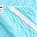 Наматрасник №1725 ECO LIGHT BLUE (Silk) (обычный на резинке по углам) - ТМ MIRSON (Украина) (фото 5 из 10)