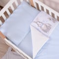 SUMMER BUNNY BLUE 3 предмета (арт.154.7.03) - змінний постільний комплект в ліжечко TM ВЕРЕС (Україна) (світлина 2 з 5)