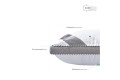 CLASSICA SOFT 3D трикамерна - ортопедична подушка 50х70 ТМ ІДЕЯ 8-31771 (4820227280155) (світлина 7 з 10)