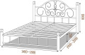 АНЖЕЛИКА НА ДЕРЕВЯННЫХ НОЖКАХ - металлическая кровать ТМ МЕТАЛЛ-ДИЗАЙН (фото 15 из 16)