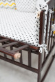 AMELI - детская кроватка с откидной боковиной, дугами та колесами ТМ ГОЙДАЛКА (фото 5 из 26)