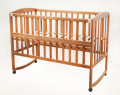 AMELI - детская кроватка с откидной боковиной, дугами та колесами ТМ ГОЙДАЛКА (фото 14 из 26)