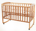 AMELI - детская кроватка с подвижной боковиной, дугами и колесами ТМ ГОЙДАЛКА (фото 7 из 27)