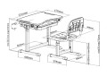 SORPRESA - комплект парта + стілець-трансформери ТМ CUBBY (США) (світлина 5 з 15)