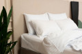 Комплект постільної білизни САТИН СТРАЙП БІЛИЙ - ТM SLEEP CARE (світлина 3 з 7)