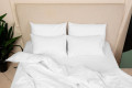 Комплект постільної білизни САТИН СТРАЙП БІЛИЙ - ТM SLEEP CARE (світлина 2 з 7)