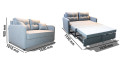 CAMPO 2 SEATER - диван-кровать прямой TM DAVIDOS MODERN LINE (фото 8 из 7)