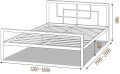 КВАДРО - металлическая кровать ТМ МЕТАЛЛ-ДИЗАЙН (фото 6 из 5)