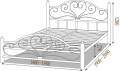 ДЖОКОНДА - металлическая кровать ТМ МЕТАЛЛ-ДИЗАЙН (фото 14 из 16)