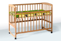 AMELI - детская кроватка с подвижной боковиной, дугами и колесами ТМ ГОЙДАЛКА (фото 8 из 27)