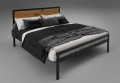ГЕРАР, 160х200, білий, бук.ламель - металеве ліжко ТМ TENERO (Розпродаж) (світлина 2 з 2)