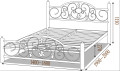 ЖОЗЕФИНА - металлическая кровать ТМ МЕТАЛЛ-ДИЗАЙН (фото 12 из 16)