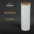 Набір антиалергенний EcoSilk Всесезонний №1662 ECO LIGHT CREM (ковдра + подушки 50х70 середні) - ТМ MIRSON (Україна) (світлина 3 з 8)