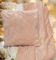 Набір для подорожей TRAVEL ECOTTON FL-12-1206 PINK: плед 110х140 + подушка 40х40 - TM NOVITA (24689) (світлина 2 з 4)