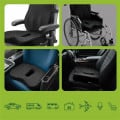 Ортопедическая подушка для сидения PMF 006 40х45x9,5 черная TM COMFORT TRIP (Украина) (фото 5 из 10)