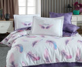EXCLUSIVE SATEEN PARADISE фиолетовый - постельное белье TM HOBBY (Турция) (фото 2 из 3)