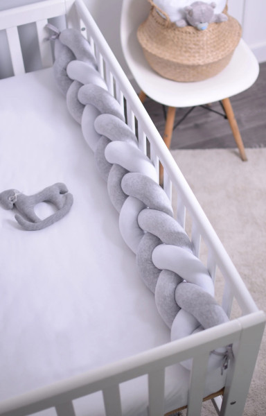 Бампер-коса LIGHT GREY MELANGE (арт.154.02.19) - ТМ ВЕРЕС (Украина)