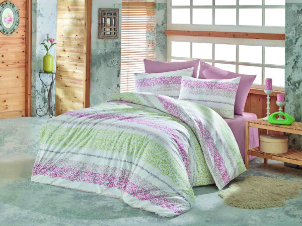 Постельное белье евро MOREL PEMBE - TM BAHAR (010078356)