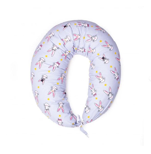 №8638 PRINT LINE 17-0527 BUNNIES 100% MEMORY - подушка для вагітних та годування 30х170 см TM MIRSON (2200006347231)
