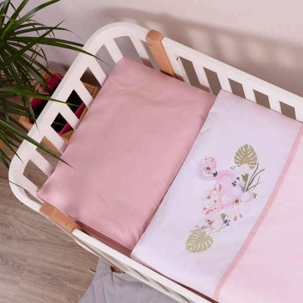 FLAMINGO PINK 3 предмети (арт.154.7.01) - змінний постільний комплект в ліжечко TM ВЕРЕС (Україна)