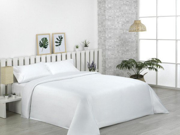 Постельное белье SATIN 300 WHITE евро 200х220 TM KAMASANA (Испания)