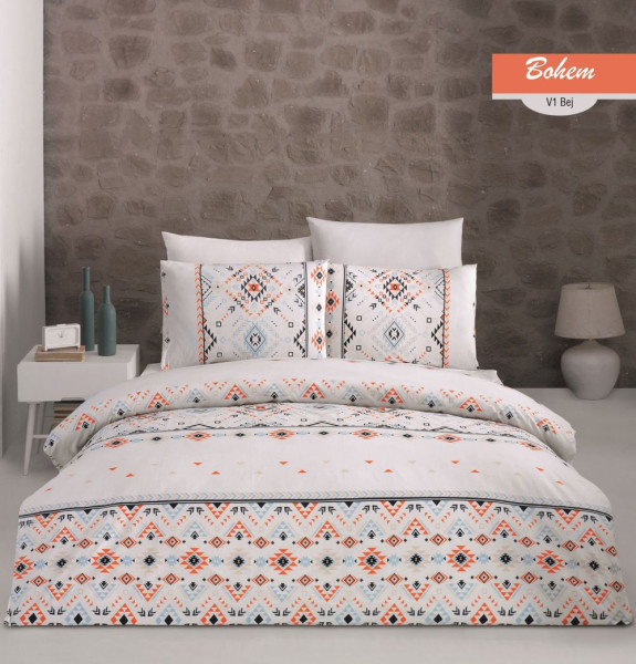 Постельное белье евро BOHEM BEIGE - TM BAHAR (010078413)
