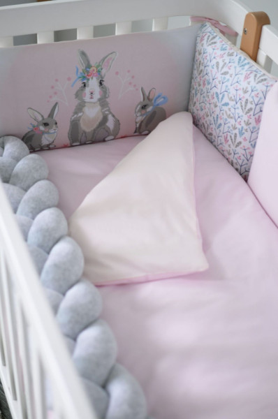 SUMMER BUNNY NEW 6 предметів - постільний комплект в ліжечко TM ВЕРЕС (Україна)