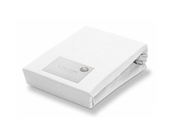 Hotel Collection COTTON WHITE, 90x200 - простынь натяжная ТМ U-TEK (Распродажа Харьков)