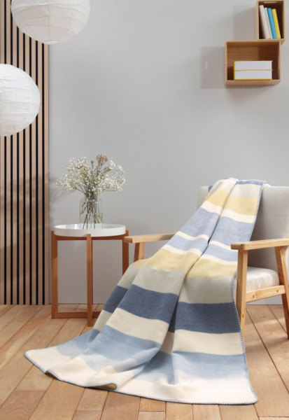 WOHNDECKE EXACT BLUE - плед 150x200 TM BIEDERLACK (807625)