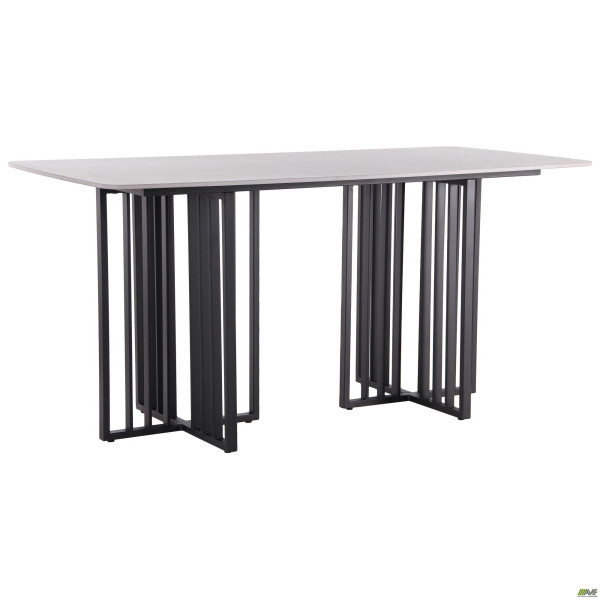 Стол обеденный FELLON BLACK/CERAMICS COASTAL GRAY TM AMF (547057)