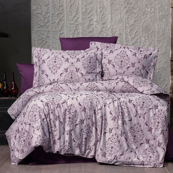 Постельное белье VOGUE ОРГАНИК ЖАККАРД 350TC PARIS ФИОЛЕТОВЫЙ A107256 - ТМ ARYA (2600000003902)