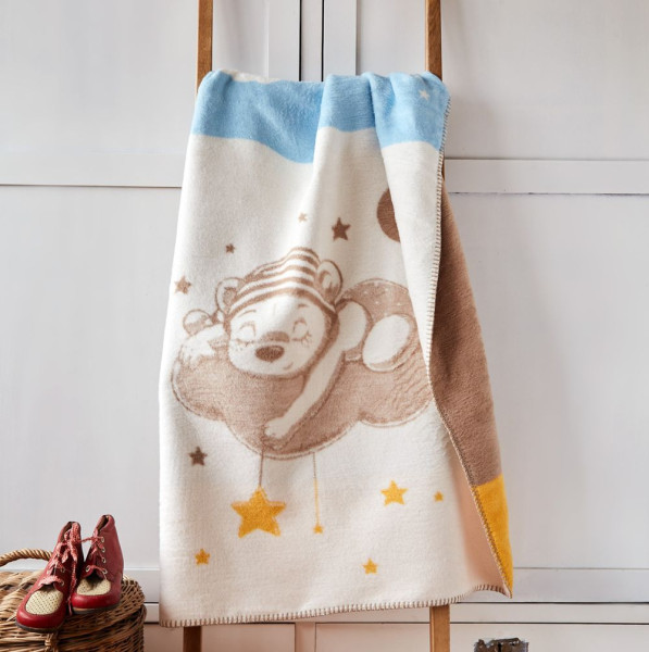 Плед-покрывало BABY 90х120 ВЕДМЕДИК СОНЯ ТМ ИДЕЯ 8-29918*012 (4820182656538)