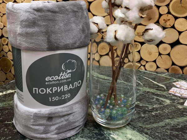 Покрывало-плед WELL SOFT рис. 4478 GREY - TM NOVITA (Украина)