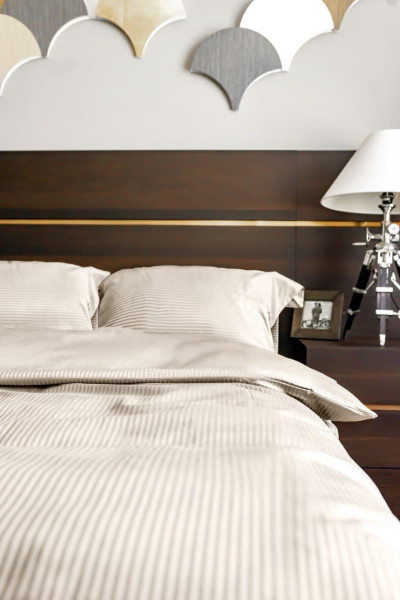 Постільна білизна AURORA RIGA OSTRICA 630, євро 200х220 TM CAVALIERI (Італія)