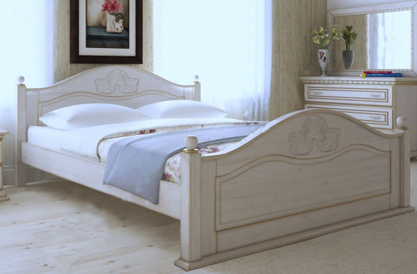 АФРОДИТА, 160х190 - кровать из дуба ТМ ARTmebli (Распродажа)
