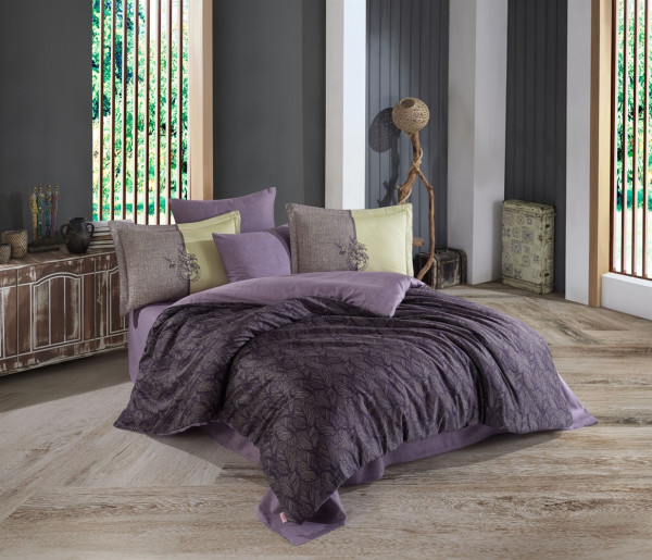 EXCLUSIVE SATEEN LOTUS фиолетовый - постельное белье TM HOBBY (Турция)