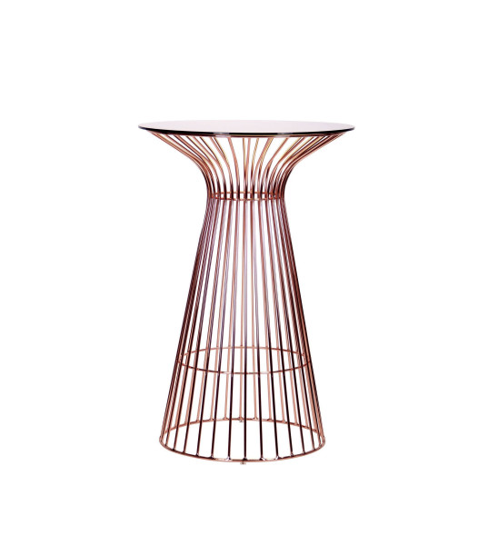 MALEO, ROSE GOLD, GLASS TOP - стол журнальный ТМ AMF (545683)