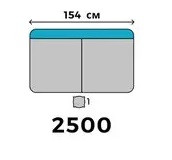 МИРАЖ 2500 - диван 154 см TM DANIRO (Украина)