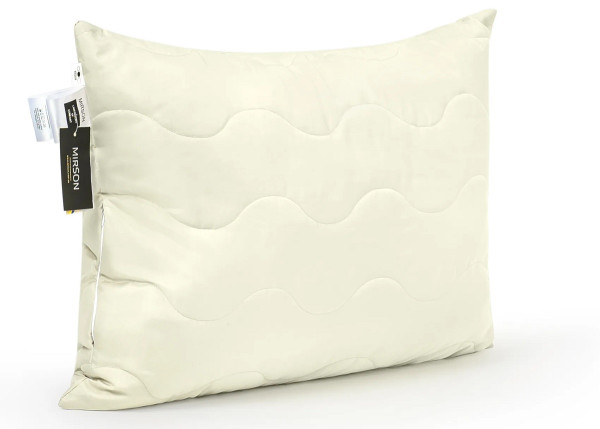 Подушка антиалергенна 50х70 ECOSILK №1602 ECO LIGHT CREM (СЕРЕДНЯ) (2200002647113) - TM MIRSON