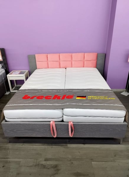 МИЧИГАН МОДЕРН, 160х200, RAL 7037/ткань Флорида Артекс CORAL - кровать ТМ GREEN SOFA (Распродажа)