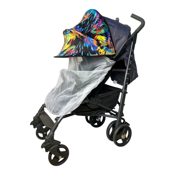 Козырёк с белой москитной сеткой MUST HAVE SHADE ФАРБИ - ТМ ДОРЕЧІ (1846F)
