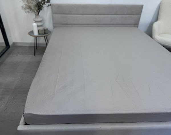 CHATEAU GREY 15-4503 ECOTTON - простынь на резинке ТМ NOVITA (Украина)