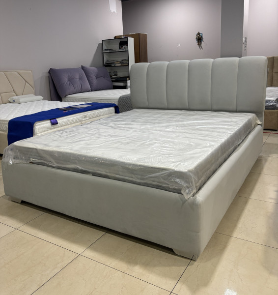ОЛІМП LUX ПМ, 160х200, 2к. Glory Light grey - ліжко ТМ NOVELTY (Розпродаж)