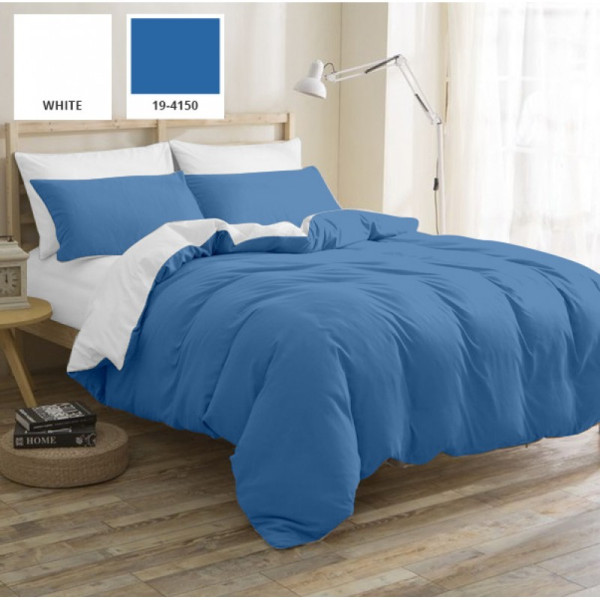 Пододеяльник БЯЗЬ PABLO BLUE (11-2107+19-4150), 110х140 - ТМ MIRSON (Распродажа Харьков)